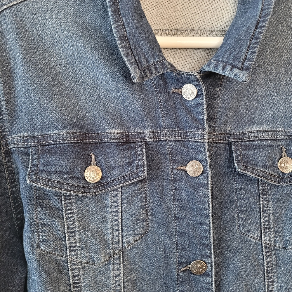 Buffalo David Bitton Stretch Denim Jacket Medium Wash Blue XL - Picture 2 of 7
